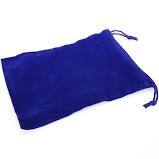 Blue Velour Dice Pouch (Large)